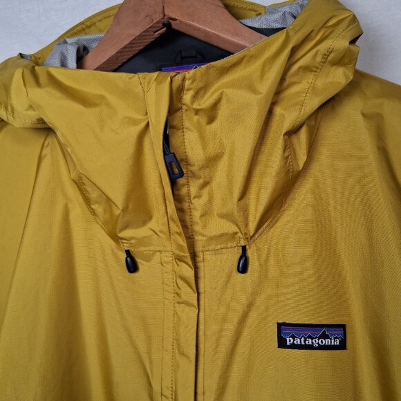 Patagonia Torrentshell Rain Jacket Men XL Blue Chartreuse Colorblock h2no Hiking - Picture 12 of 16